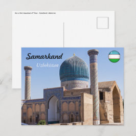 Mausoleum av Amir Timur - Samarkand, Uzbekistan Vykort