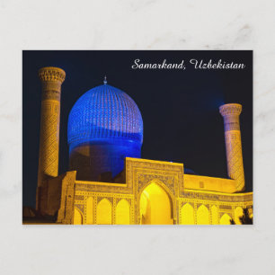 Mausoleum för Amir Timur - Samarkand, Uzbekistan Vykort