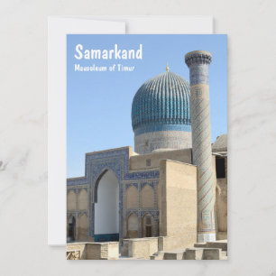 Mausoleum i Timur i Samarkand, Uzbekistan Card