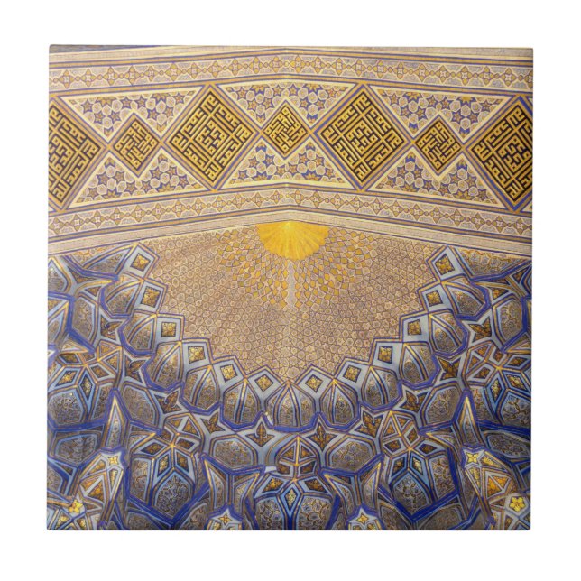 Mausoleum i Timur i Samarkand, Uzbekistan Kakelplatta (Framsidan)