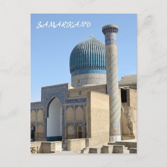 Mausoleum i Timur i Samarkand, Uzbekistan Vykort (Framsida)