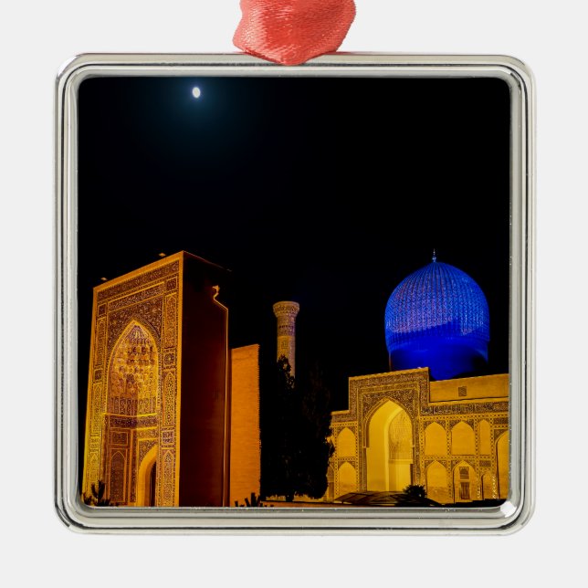 Mausoleum of Amir Timur - Samarkand, Uzbekistan Julgransprydnad Metall (Framsidan)