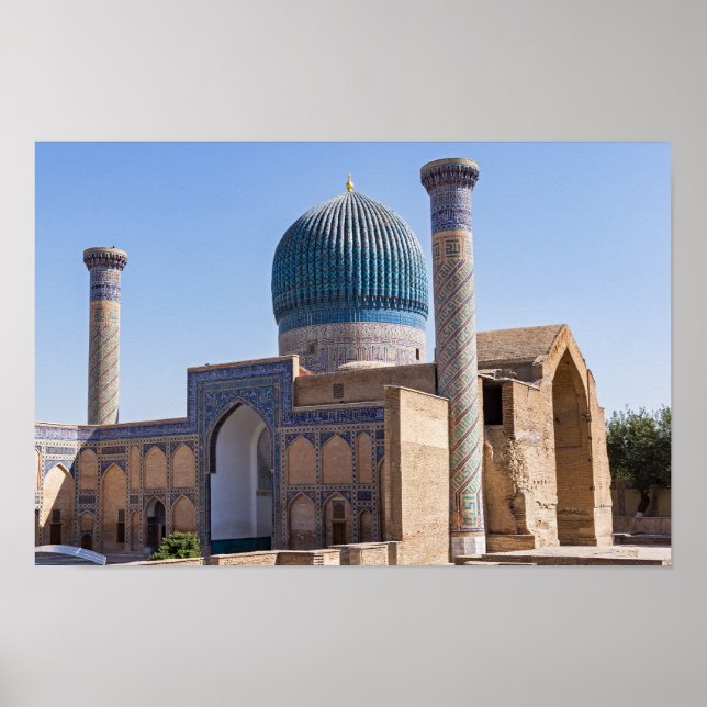 Mausoleum of Amir Timur - Samarkand, Uzbekistan Poster (Framsidan)