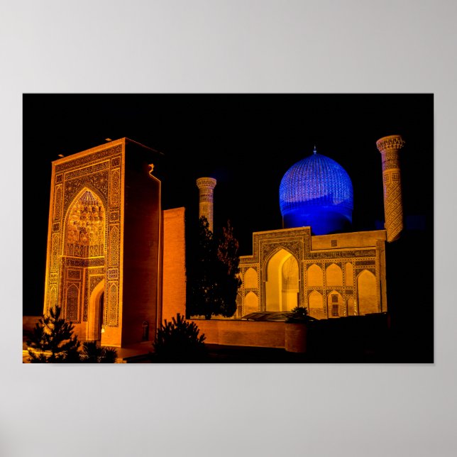 Mausoleum of Amir Timur - Samarkand, Uzbekistan Poster (Framsidan)