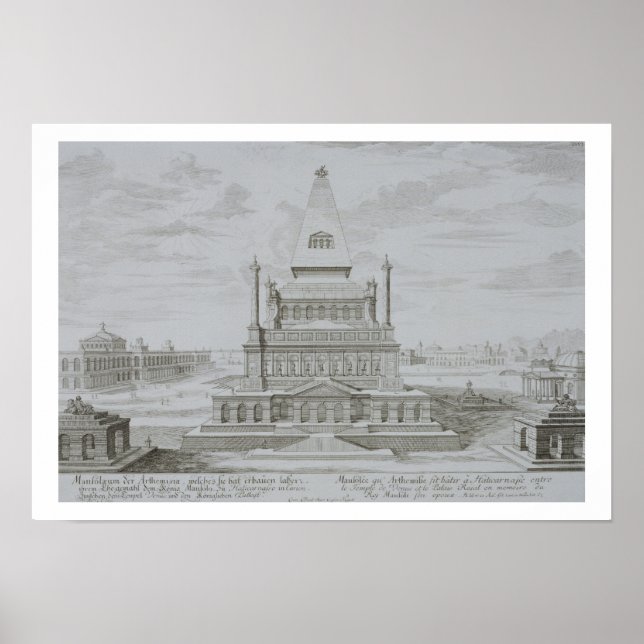 Mausoleum of Halicarnassus, Bodrum, Turkiet, från  Poster (Framsidan)