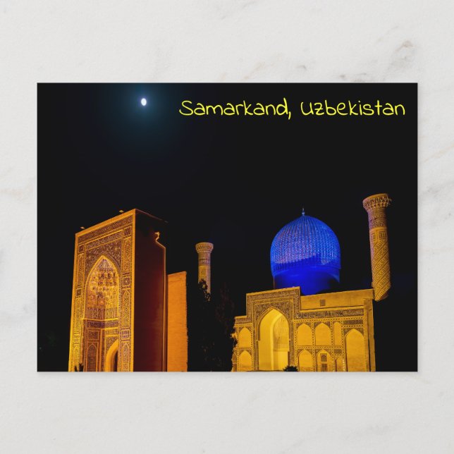 Mausoleum över Amir Timur - Samarkand, Uzbekistan Vykort (Framsida)