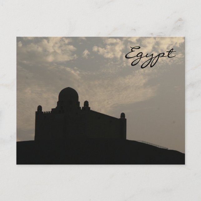 mausoleumsilhuett vykort (Framsida)