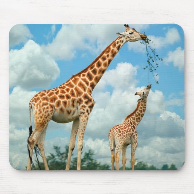 Mauspad Giraffen Mutter und Kind Musmatta (Framsidan)
