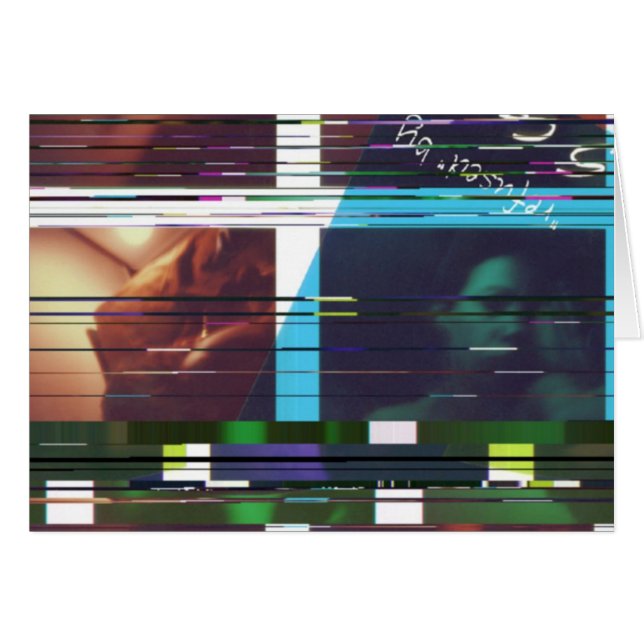 Mauvais Codage 2007 När tekniken spelar med oss Hälsningskort (Framsidan Horizontal)