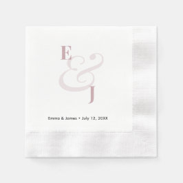 Mauve Ampersand | Anpassad Cocktailservett Pappersservett