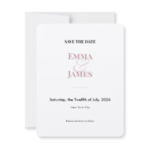 Mauve Ampersand Save the Date | Bröllopskort