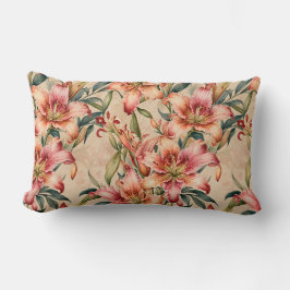 Mauve and Copper Lilies on Tan Lumbarkudde