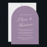 Mauve Arch Garden Wedding Invitation Inbjudningar<br><div class="desc">This mauve arch garden wedding invitation blends romantic summer color with a timeless silhouette. Featuring elegant calligraphy on a refined arched layout, it captures soft mauve florals and modern quiet luxury styling in one elevated design. Perfect for the bride planning a romantic garden celebration with natural light and graceful details....</div>