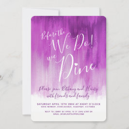 Mauve art Rehearsal middag innan vi gör inbjudning Inbjudningar