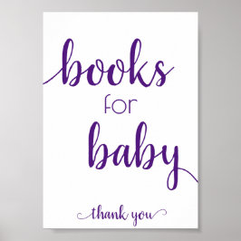 Mauve Baby Shower | Dusty Ro Rosa Bokar för Baby Poster