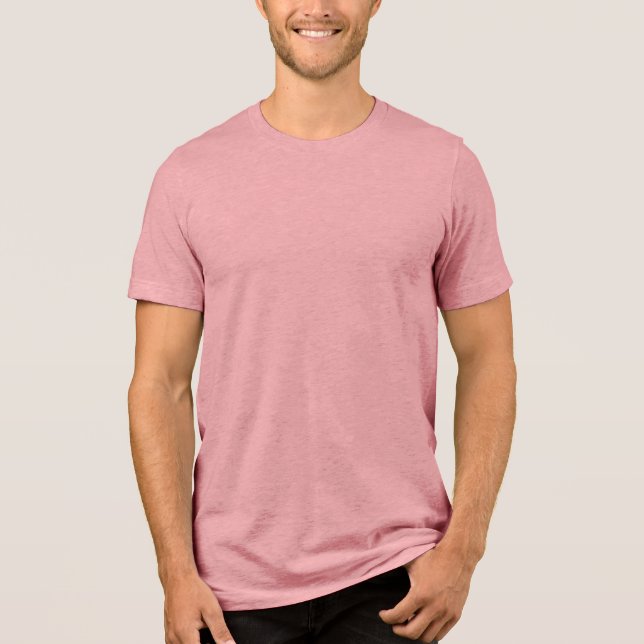 Mauve Bella+Canvas Tri-Blend T-Shirt (Framsida)