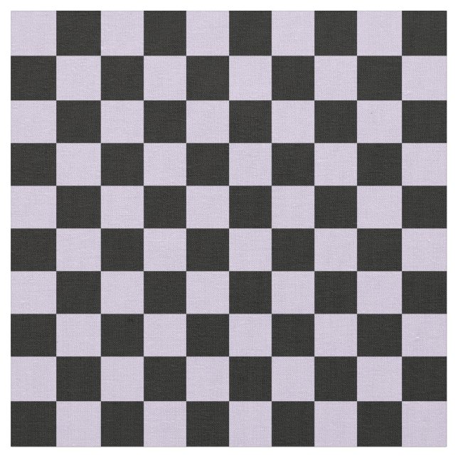 Mauve & Black Checkerboard Tyg (Närbild)