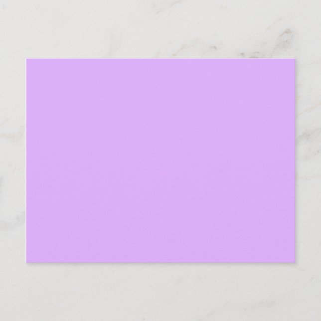 Mauve, blek violet hex-kod e0b0ff vykort (Framsida)