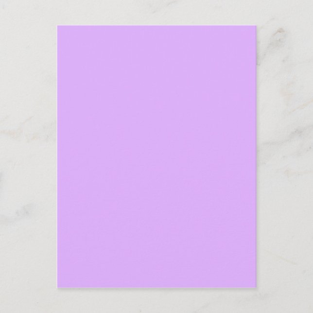 Mauve, blek violet hex-kod e0b0ff vykort (Framsida)