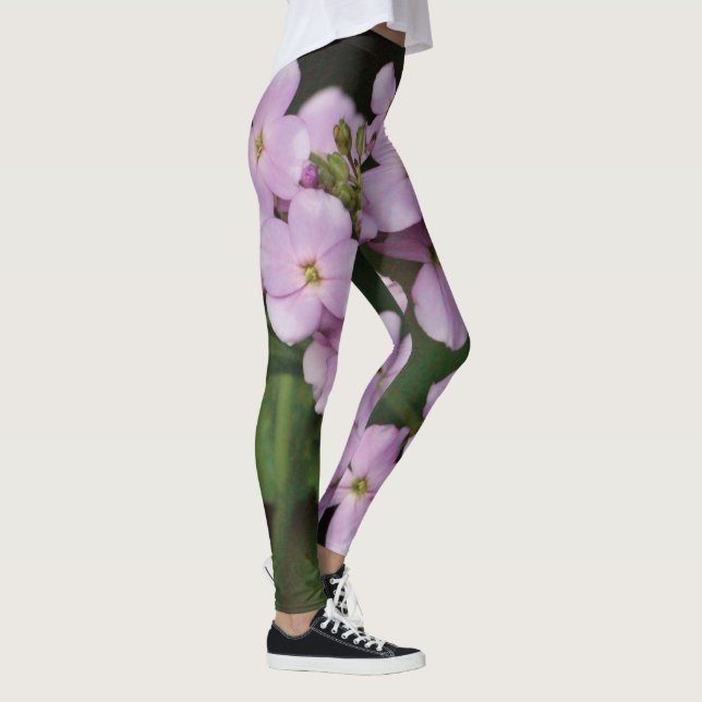 Mauve Blommigt Plhox Leggings (Höger)