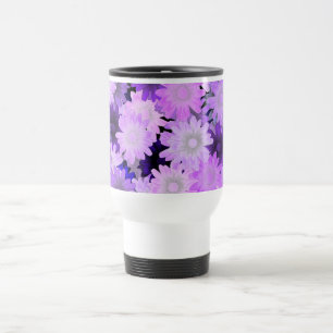 Mauve blommigt resemugg