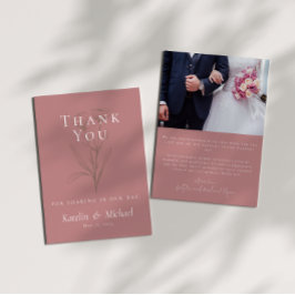 Mauve Bröllop Photo Tack