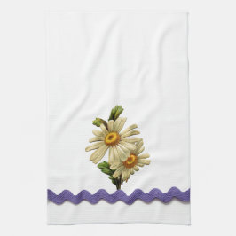 Mauve Daisy Kökshandduk