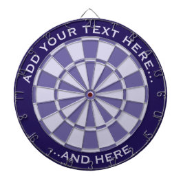 Mauve Dartboard med anpassningsbar text Darttavla