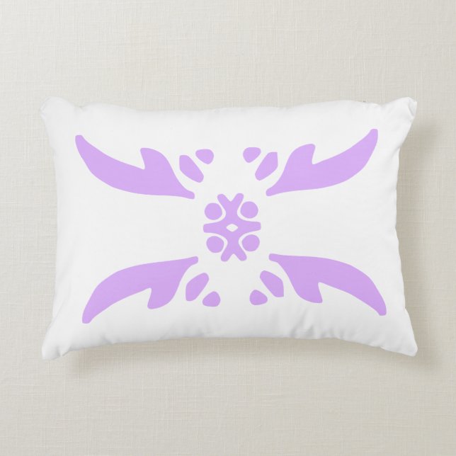 Mauve deco prydnadskudde (Framsidan)