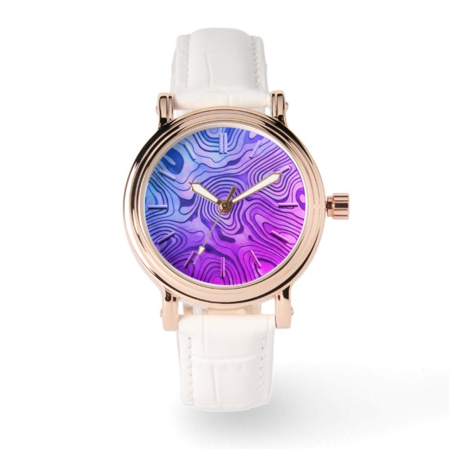 Mauve Design Urn Armbandsur (Framsida)