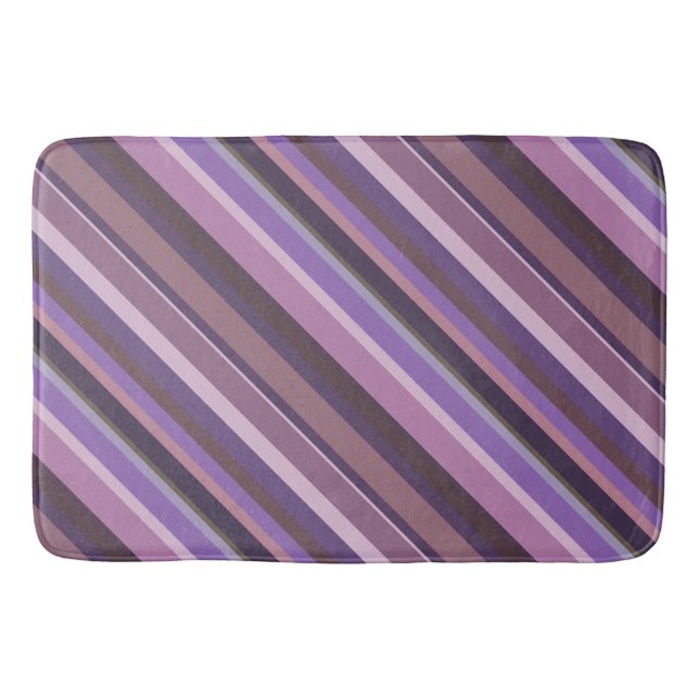 Mauve diagonal rand badrumsmatta (Framsidan)