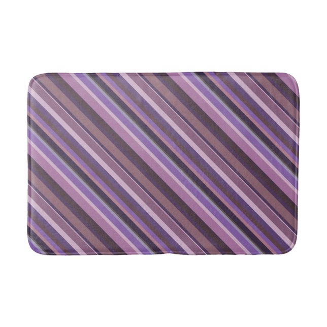 Mauve diagonal rand badrumsmatta (Framsidan)