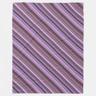 Mauve diagonal rand fleecefilt