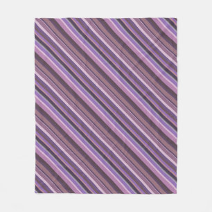 Mauve diagonal rand fleecefilt