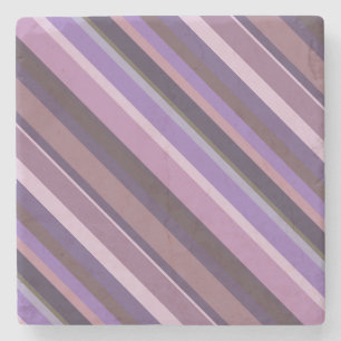 Mauve diagonal rand stenunderlägg