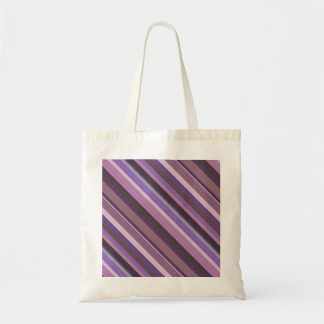 Mauve diagonal rand tygkasse (Framsidan)