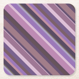 Mauve diagonal rand underlägg papper kvadrat