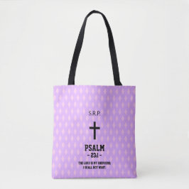 Mauve Diamonds Pattern Bible Verse Christian Tygkasse