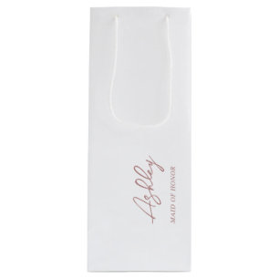 Mauve Dusty Rosa Personlig Bröllopsfest Namn