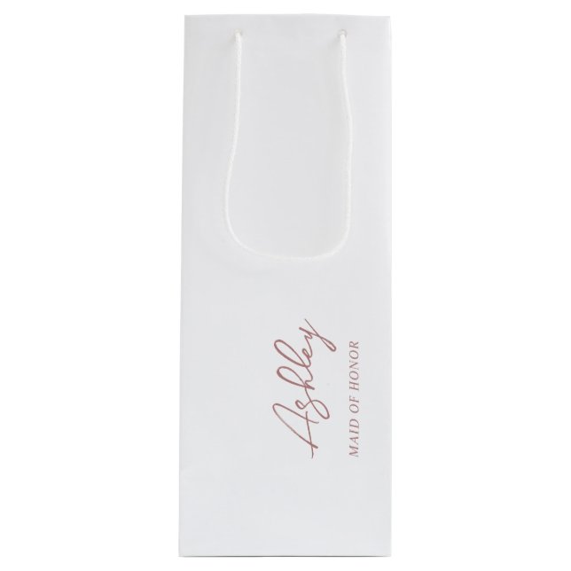 Mauve Dusty Rosa Personlig Bröllopsfest Namn (Framsidan)