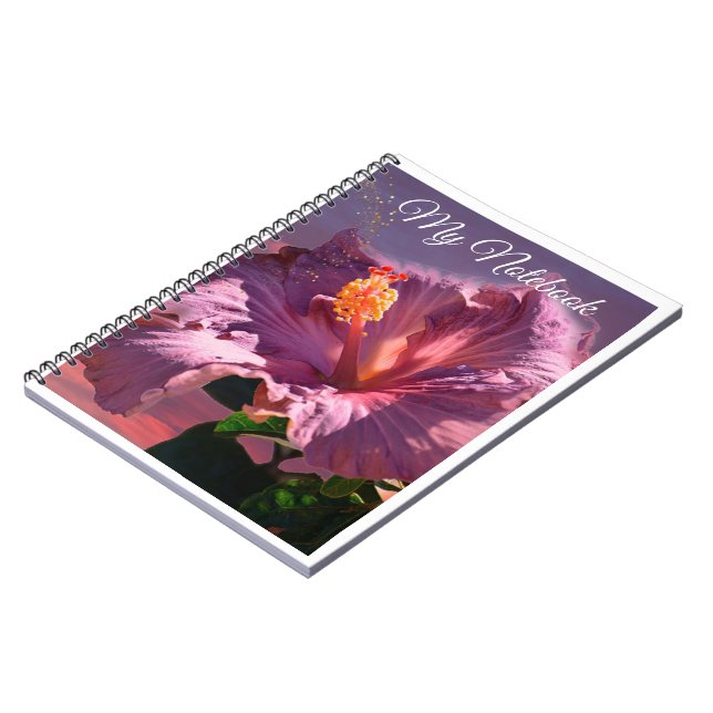 Mauve Flower - Spiral Notebook Anteckningsbok (Vänstra Sidan)