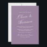 Mauve Garden Calligraphy Wedding Invitation Inbjudningar<br><div class="desc">This mauve garden wedding invitation captures the softness of a romantic summer celebration in full bloom. Designed with elegant calligraphy and muted mauve tones, it blends refined estate-inspired styling with effortless summer garden charm. Perfect for the bride who loves delicate color, natural florals, and quiet luxury aesthetics. Pair with ivory...</div>