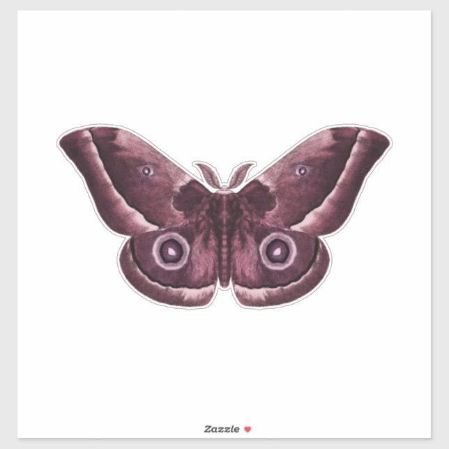 Mauve gotisk mal klistermärken (Ark)