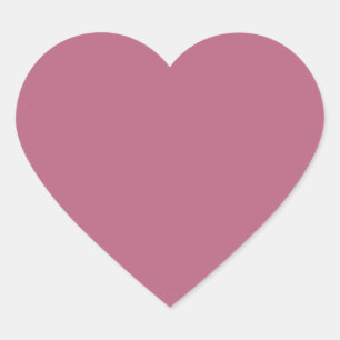 Mauve Heart Sticker Hjärtformat Klistermärke