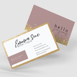 Mauve Hej Gorgous Elegant Luxury Lägg till din Log Visitkort