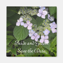 Mauve Hydrangea Spara datumet Magnet