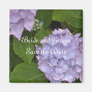 Mauve Hydrangea Spara datumet Magnet