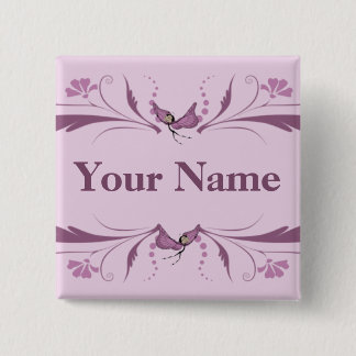 Mauve knäppas med Butterfairies Knapp