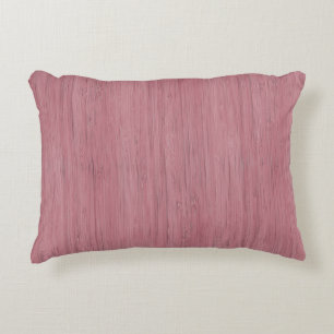 Mauve Lila Bamboo Wood Grain Prydnadskudde
