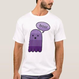 Mauve Lila Boo Ghost Halloween T Shirt